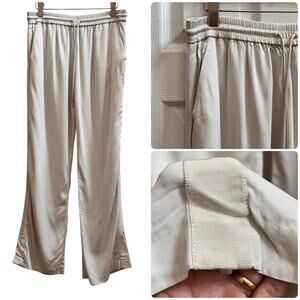 ATM Straight Leg Drawstring Casual Pant Large Drape Silhouette 31 Inch Inseam